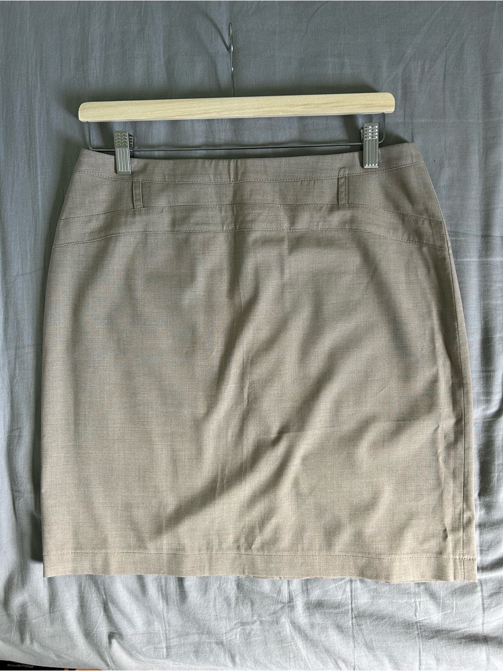 Classic Taupe Low Rise Pencil Skirt - Women's